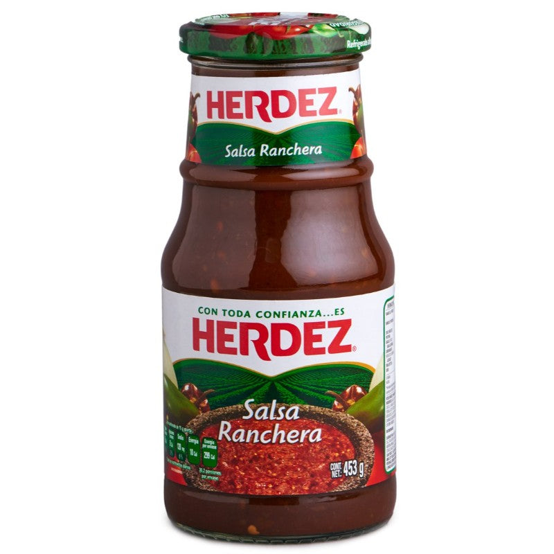 SALSA RANCHERA VASO - SALSA HERDEZ 453 GR