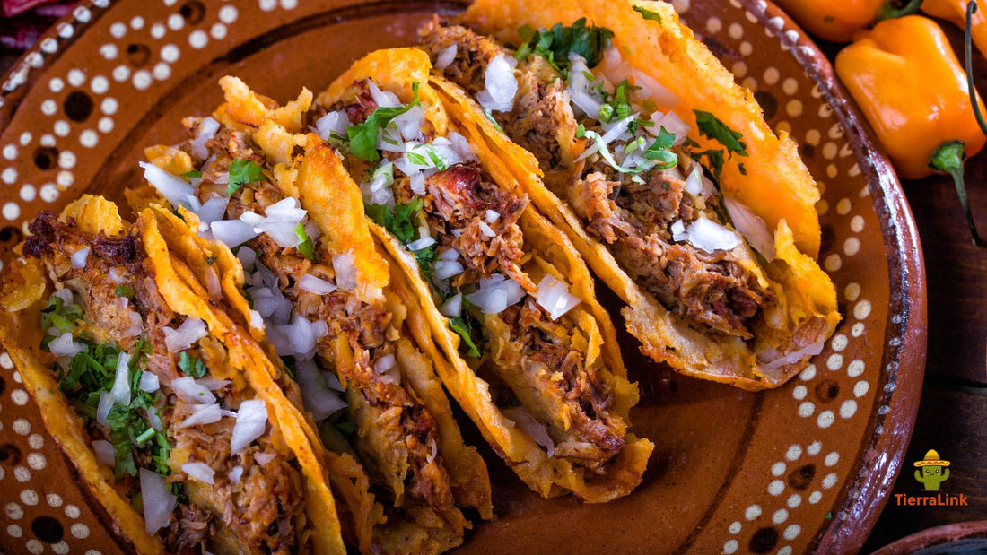 Authentische Birria Tacos mit Sazon Natural 140g – zartes Rindfleisch in Consomé mit Tortillas von TierraLink