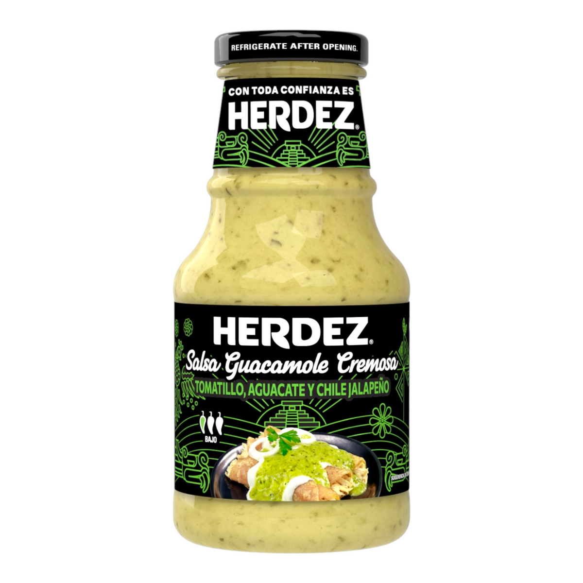 SALSA GUACAMOLE CREMOSA GLASS -SALSA HERDEZ 240 GR