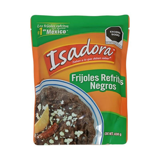 FRIJOLES NEGROS REFRITOS BOLSA- ISADORA.