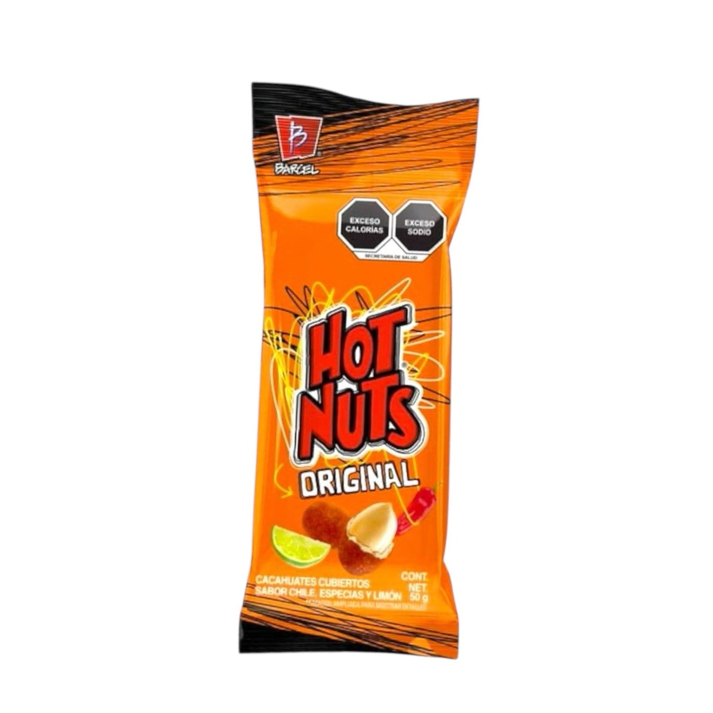 Hot Nuts Barcel 10g scharfe mexikanische Erdnüsse mit Chili Gewürz knusprig