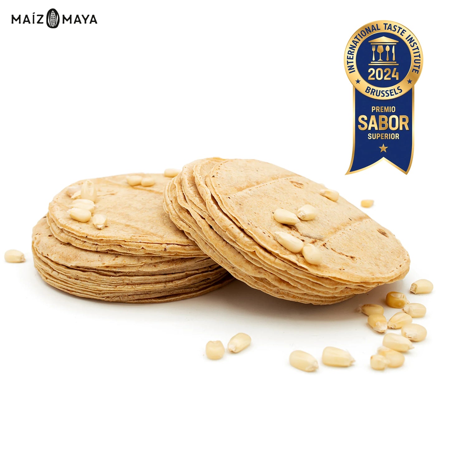 Maiz Maya weiße Maistortillas 500g – nixtamalisiert und glutenfrei nach mexikanischer Rezeptur